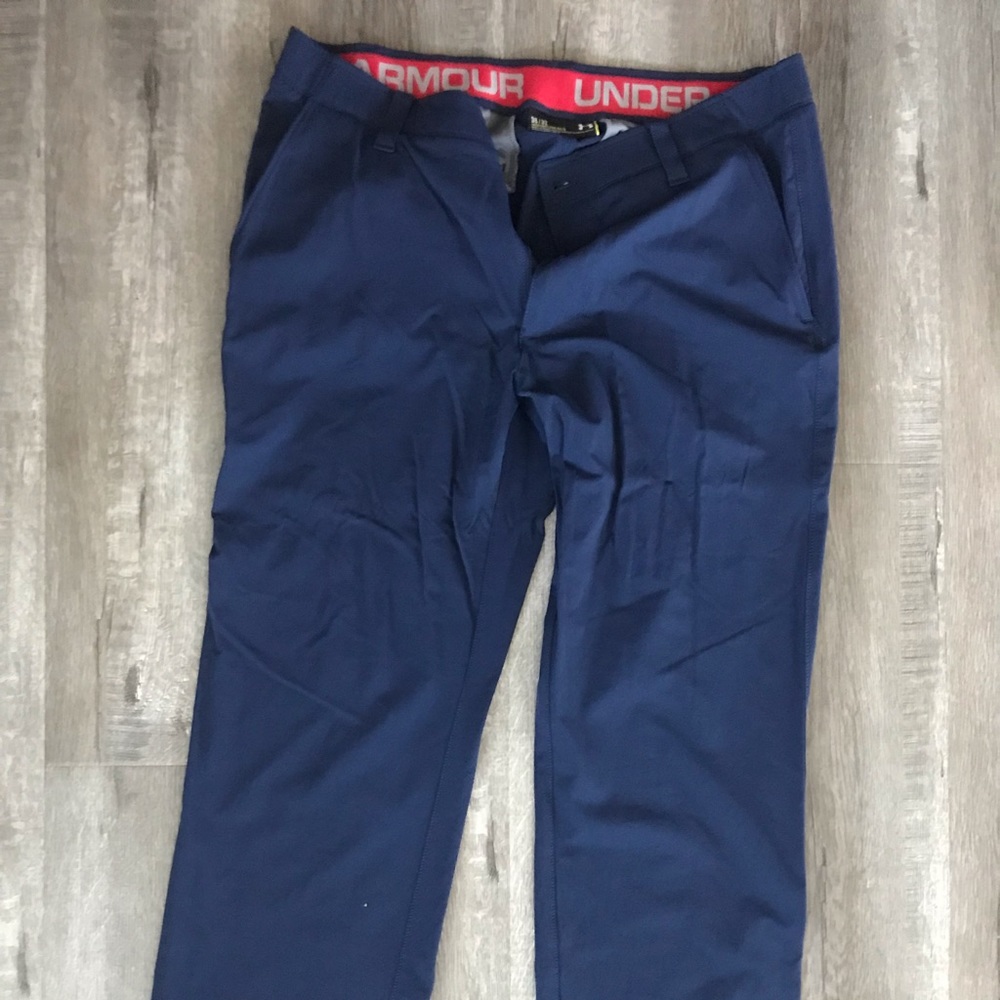 Under Armor golf pants.